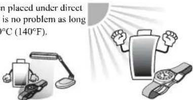 CITIZEN CAL E690 - Guide to Charging Time for the Solar Powered Watch - 1