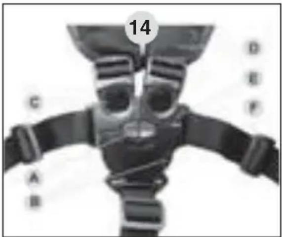 14 C A B D E F
