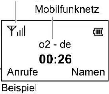 Mobilfunknetz o2 - de 00:26 Anrufe Namen Beispiel