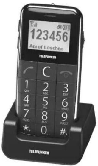 Tull 123456 Anruf Löschen TELEFUNKEN C 1 QO 2 ASC 3 DEF 4 GMI 5 JKL 6 MNO 7 PDRS 8 TUV 9 WKYZ * 0 # TELEFUNKEN