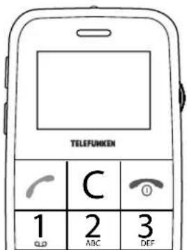 TELEFUNKEN 1 CLD C 2 ABC DEF 3