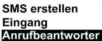 SMS erstellen Eingang Anrufbeantworter