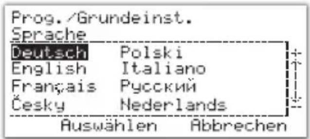 Salus ERT50T TRIAC - SPRACHE: - 2