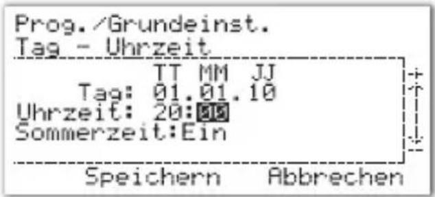 Salus ERT50T TRIAC - DATUM UND UHRZEIT: - 2