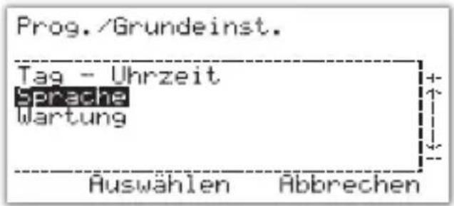 Salus ERT50T TRIAC - SPRACHE: - 1