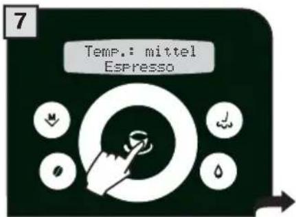 7 Temp.: mittel Espresso