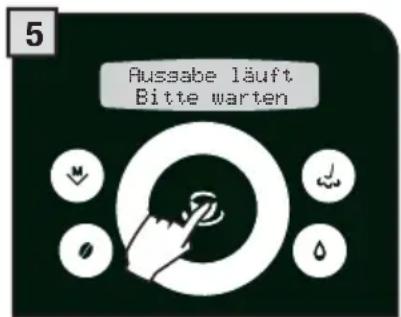 5 Aussabe läuft Bitte warten
