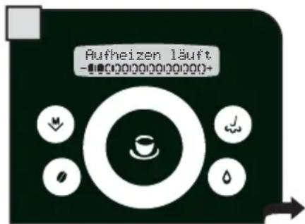 Aufheizen läuft -0000000000000+