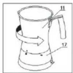 Rommelsbacher EKC 40 - Preparing CAPPUCCINO (3 cups) - 1