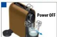 BREVILLE Nespresso U - EMPTYING THE SYSTEM before a period of non-use, for frost protection or before a repair - 3