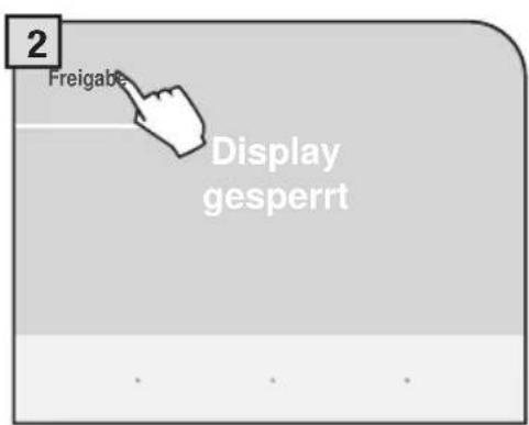 2 Freigabe Display gesperrt