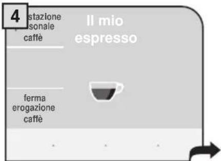 4 Istazione isonale caffè Il mio espresso ferma erogazione caffè
