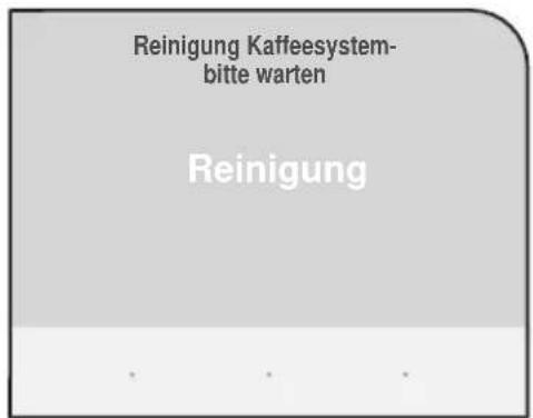 Reinigung Kaffeesystem- bitte warten Reinigung