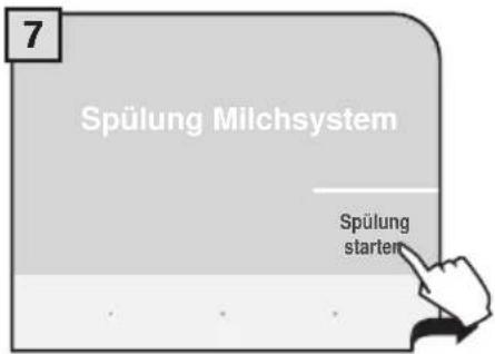 7 Spülung Milchsystem Spülung starter