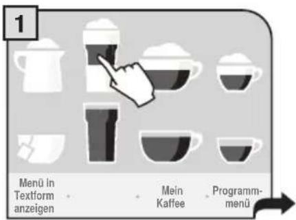 PHILIPS Saeco Primea Touch Cappuccino - PRoGRAMMIERuNG MILCHHALTIGER GETRÄNKE - 1