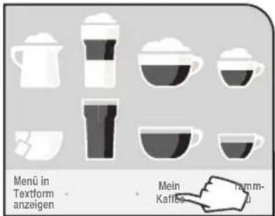Menü in Textform anzeigen • • Mein Kaffee • Ramm- ü