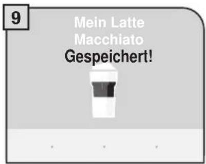 9 Mein Latte Macchiato Gespeichert!