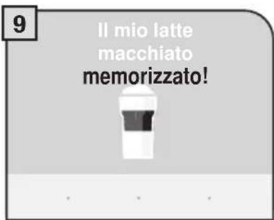 9 Il mio latte macchiato memorizzato!