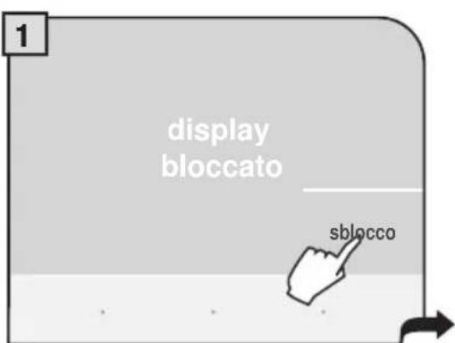1 display bloccato sblocco