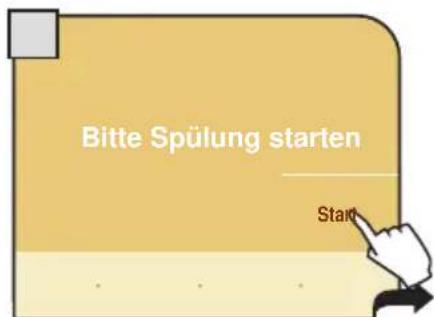 Bitte Spülung starten Start