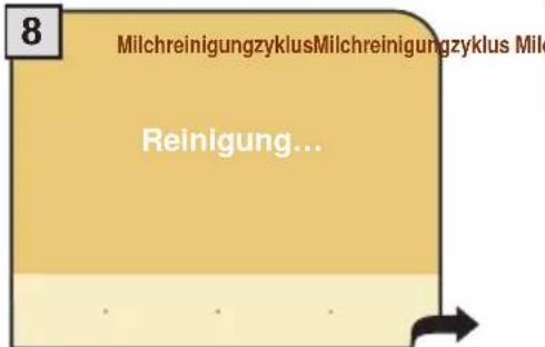 8 MilchreinigungzyklusMilchreinigungzyklus Milchreinigung... Reinigung...