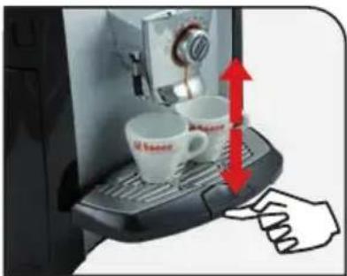 PHILIPS Saeco Primea Cappuccino Duo - HÖHENEINSTELLuNG DER ABTRoPFSCHALE - 1