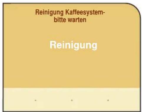 Reinigung Kaffeesystem- bitte warten Reinigung