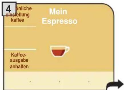 4 Bonliche einstellung kaffee Mein Espresso Kaffee- ausgabe anhalten