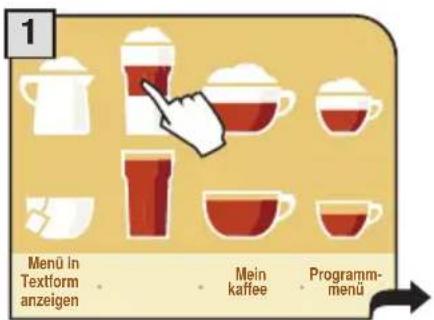 PHILIPS Saeco Primea Cappuccino Duo - PROGRAMMIERuNG MILCHHALTIGER GETRÄNKE - 1