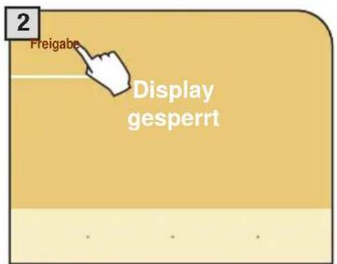 2 Freigabe Display gesperrt