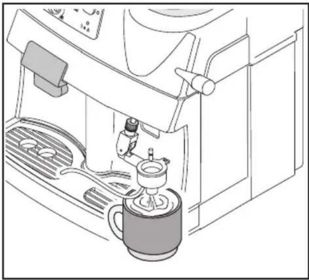 PHILIPS Saeco Cafe Prima Sup 018 CR - Heisswasserzubreitung mit dem Cappuccinatore - 1