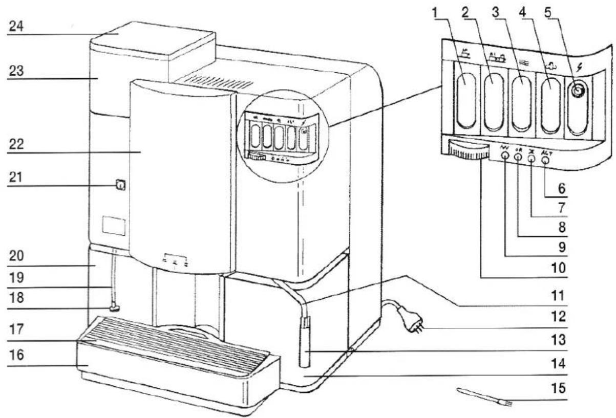 QUICKMILL 05000A - Funktionsschalter und Bauteile - 1