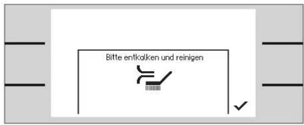 Bitte entkalken und reinigen