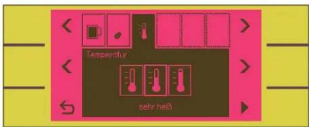 Temperatur sehr heiß