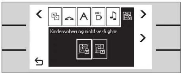 Kindersicherung nicht verfügbar