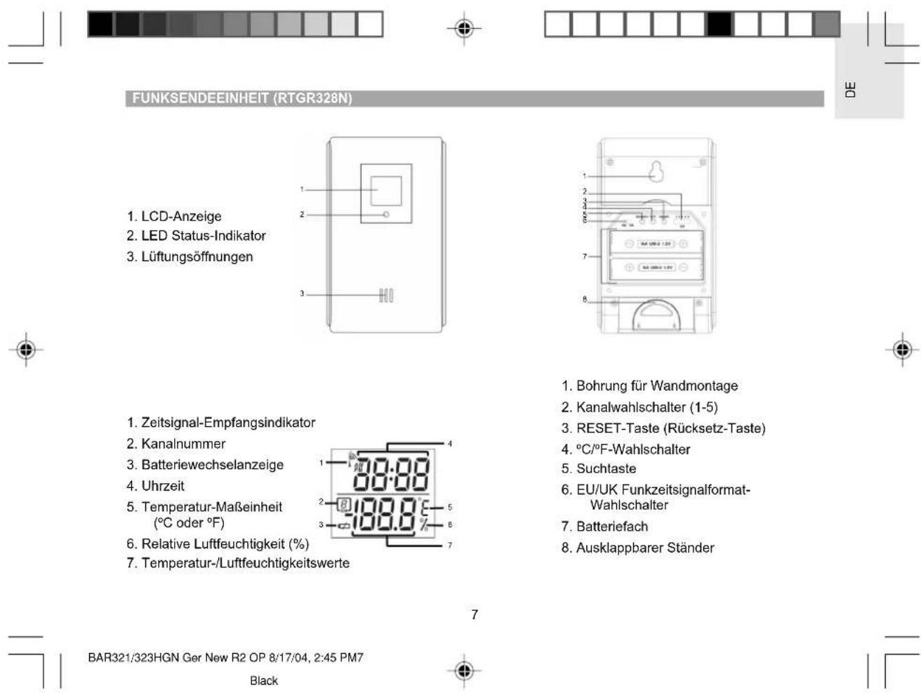 OREGON SCIENTIFIC BAR 323HGN - EINLEITUNG - 10