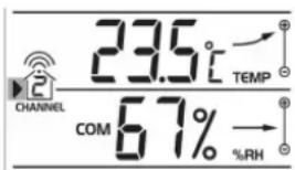 OREGON SCIENTIFIC BAR 323HGN - ANZEIGE DER TEMPERATUR AND LUFTFEUCHTIGKEIT - 1