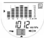 OREGON SCIENTIFIC BAR 323HGN - ANZEIGE DES BAROMETER-SEGMENTS - 1