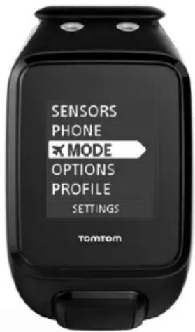 SENSORS PHONE MODE OPTIONS PROFILE SETTINGS TOMTOM