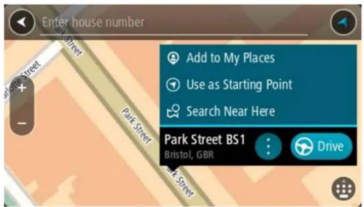 TOMTOM GO 51 - Mit Suchergebnissen arbeiten - 4