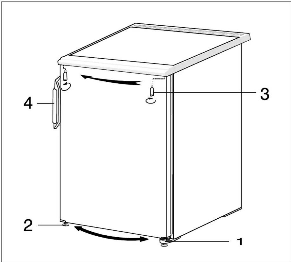 GORENJE RB4091W - Changing the Direction of Opening the Door - 1