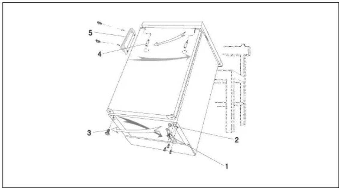 GORENJE RB4138W - Changing the Direction of Opening the Door on the Freezing Compartment - 1