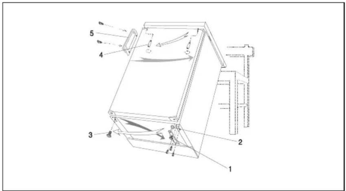 GORENJE RB3131W - Changing the Direction of Opening the Door on the Freezing Compartment - 1