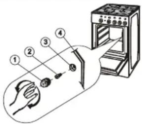 GORENJE GI52103 - AUSTAUSCH DER GLUHBIRNE IM BACKOFENINNEREN - 1