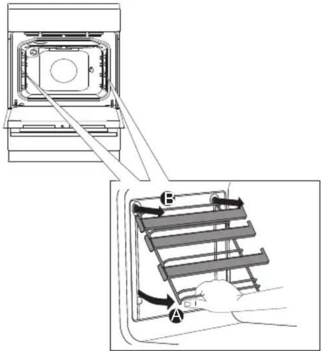 GORENJE G611E10 - DEMONTAGE DER DRAHT- UND TELESKOPAUSZIEHFÜHRUNGEN - 1