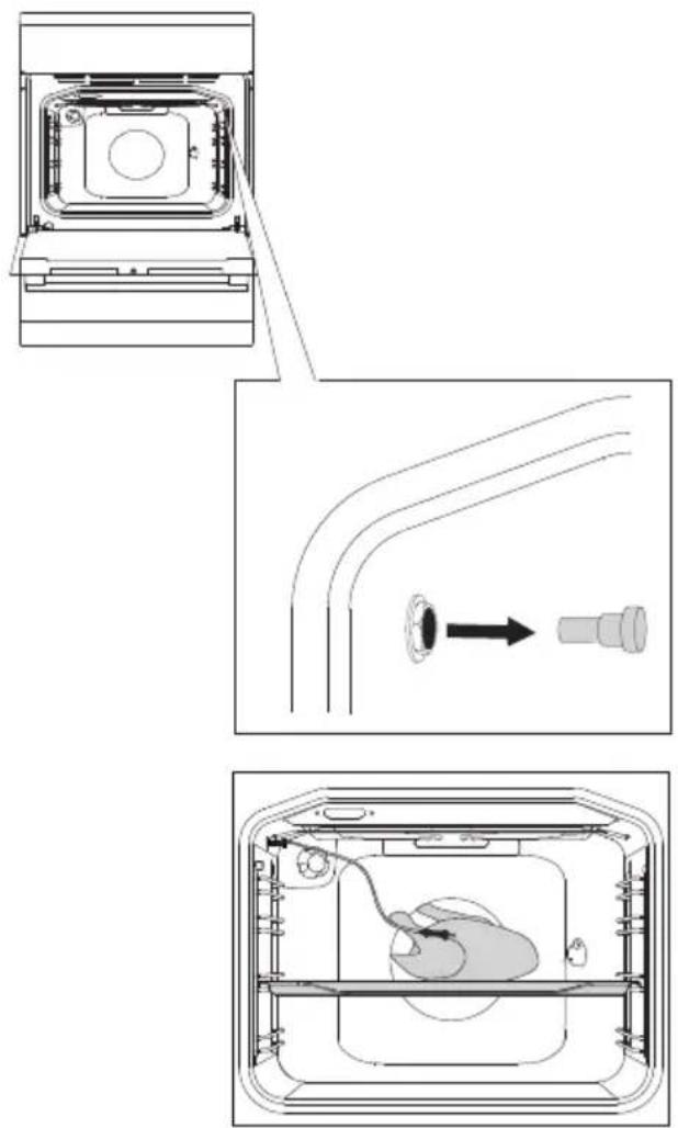 GORENJE EC647A43XV1 - Braten mit der fleischsonde (abhängig vom Modell) - 1