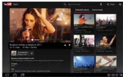 MOTOROLA Zoom - YOUTUBE-VIDEOS SUCHEN UND WIEDERGEBEN - 1