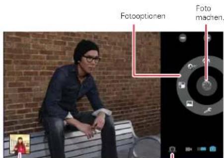Fotooptionen Foto machen.