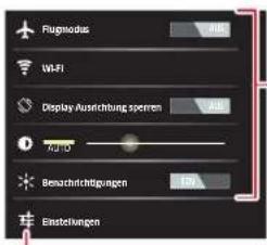 Fugnodus Wi-Fi Display Austrichtung sperrin A-10 Beschrichtigungen Einstellungen