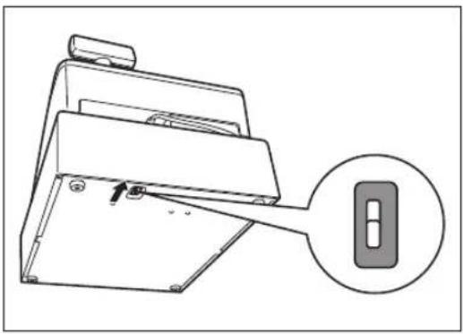 SHARP XE-A217 - Kassenlade von Hand öffnen - 1